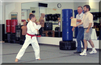 James tests for black belt